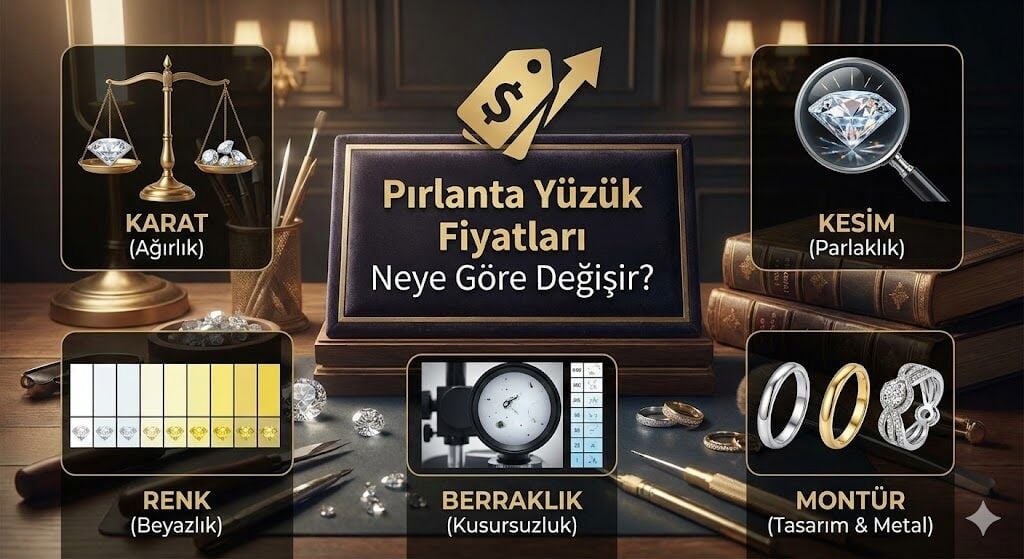 Pırlanta Yüzük Fiyatları Neye Göre Değişir?