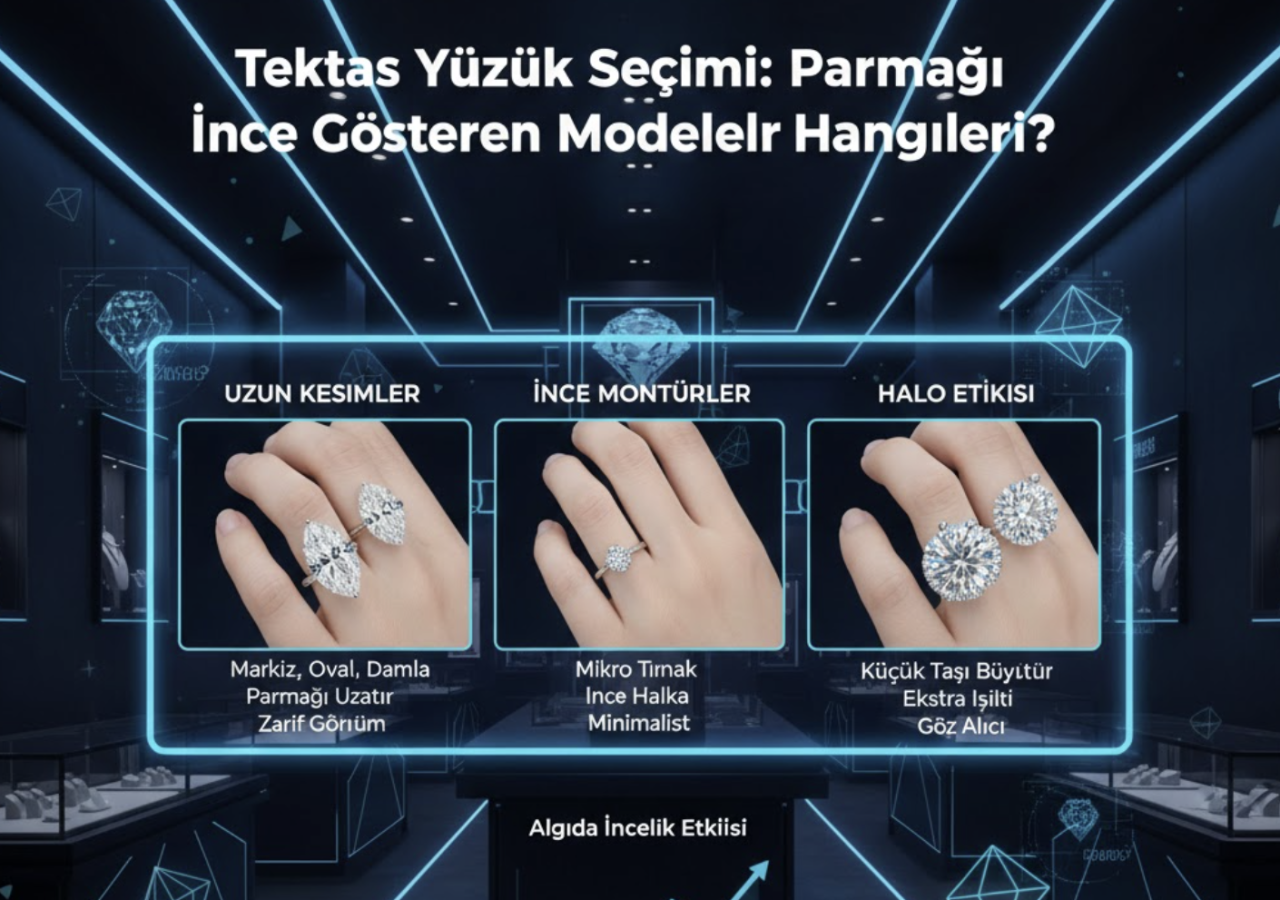Tektaş Yüzük Seçimi: Parmağı İnce Gösteren Modeller Hangileri?