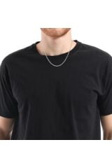 Retro Model Şık Hafif Belirgin Unisex Beyaz Altın Zincir Kolye