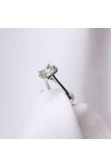Pırlanta White Topaz Taşlı Beyaz Altın Yüzük