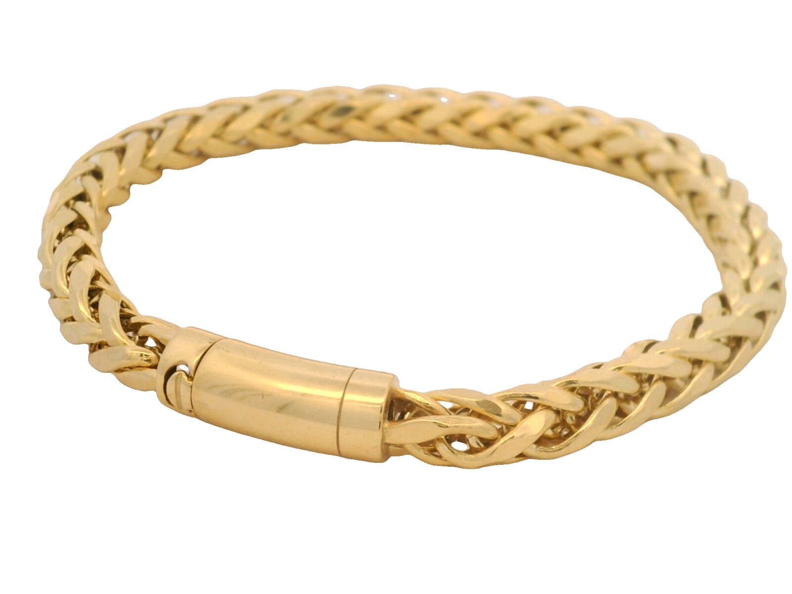 Silindir Kilitli Vintage Tarz Yeşil Altın Erkek Bileklik