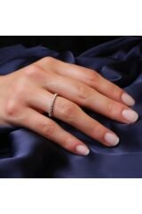 Pırlanta Tamtur Beyaz Altın Yüzük