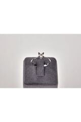 Pırlanta Badem Tırnak Klasik Tektaş Beyaz Altın Yüzük